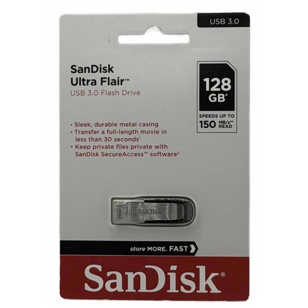 SanDisk Ultra Flair 128GB USB 3.0 Flash Drive